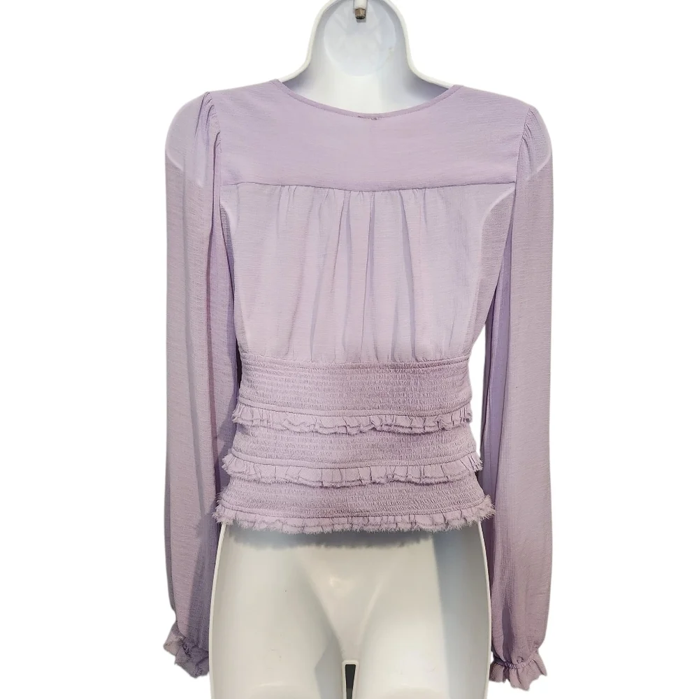 FREE PEOPLE SOLID LOLITA TOP PURPLE SZ XS